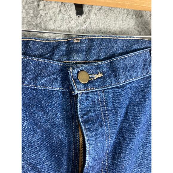 Vintage Blue Denim Jeans Size 48 Waist Relaxed Straight Fit‎ Plus - Picture 9 of 12